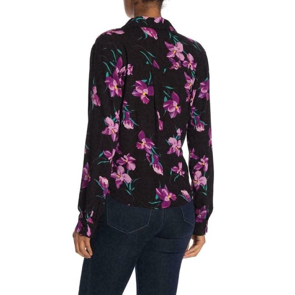 Free Press Blouse Surplus Wrap Front Long Sleeves - Picture 5 of 8